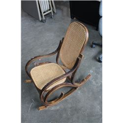 BENTWOOD AND WICKER KIDS ROCKER