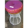 Image 3 : LARGE VASE AND WIRE STOOL