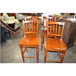 FOUR BARSTOOLS