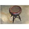 Image 1 : ANTIQUE CLAW FOOT ADJUSTABLE STOOL ORIGINAL CONDITION