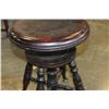 Image 3 : ANTIQUE CLAW FOOT ADJUSTABLE STOOL ORIGINAL CONDITION