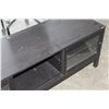 Image 3 : BLACK IKEA SLIDING DOOR ENTERTAINMENT STAND