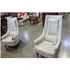 Image 1 : PAIR OF VINTAGE TALL BACK CHAIRS