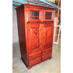 PINE ROLLING ENTERTAINMENT CABINET