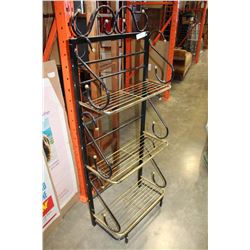 BRASS AND METAL SHELF