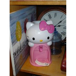 HELLO KITTY DRINK DISPENSER AND OIL ON CANVAS