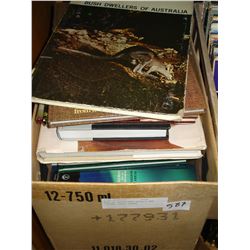 BOX OF HARDCOVER NOVELS AND COFFEE TABLE BOOKS