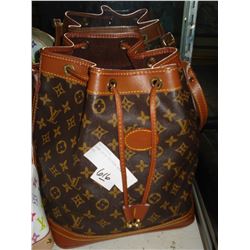 BROWN LOUIS VUITTON DRAWSTRING BAG