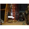 Image 1 : LARGE GLASS JAR AND METAL MOTORCYCLE WINE BOTTLE HOLDER