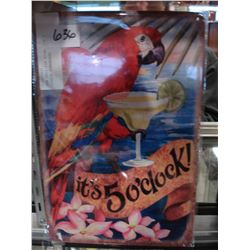 NEW 8X12 TIN SIGN, ITS 5 OCLOCK SOMEWHERE