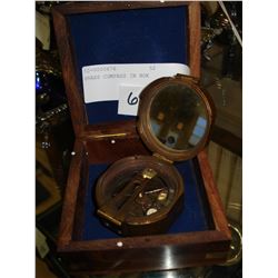BRASS COMPASS IN BOX
