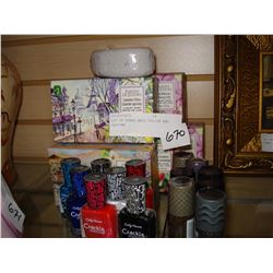 LOT OF SOAPS NAIL POLISH AND PERFUME