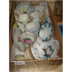 LOT OF CHINA CUPS AND SAUCERS