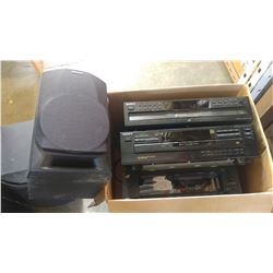 LOT OF SONY AND SANSUI STEREO COMPONENTS AND SONY SPEAKERS