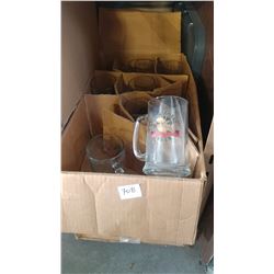 BOX OF BEER MUGS