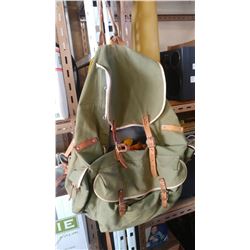 BACKPACK AND TWO CANTEENS AND BOY SCOUT ITEMS