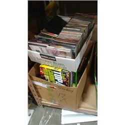 LOT OF DVDS AND CDS