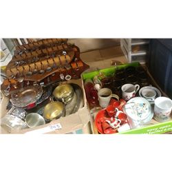 TWO TRAYS OF COLLECTIBLES