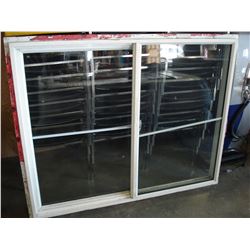 58 1/2 BY 46 1/2 INCH SLIDING WINDOW WITH LOCK