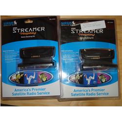 2 NEW OVERSTOCK SIRIUS STREAMER REPLAY HOME DOCKING KITS