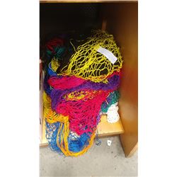CROCHET TABLE CLOTH AND 2 HAMMOCKS