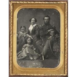 ANONYMOUS MILITARY FAMILY PORTRAIT, circa ...