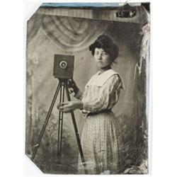 ANONYMOUS SELF-PORTRAIT OF A WOMAN PHOTOGR...