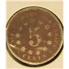 Image 2 : 1868 U.S. Shield Nickel.