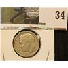 Image 1 : 1949 S Scarce Date Silver Roosevelt Dime.