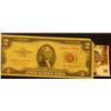 Image 2 : Series 1953 Two Dollar United States Note, S/N A20112457A. UR corner missing.  Red Seal