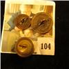 Image 2 : (3) assorted Bank of England / Britannia related uniform buttons, 19th & 20th century
