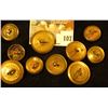 Image 2 : (10) assorted brass military uniform buttons, British, 19th & 20th century