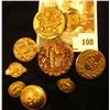 Image 1 : (9) assorted brass buttons, 19th & 20th century, some quite ornate