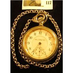 Illinois Watch Co. 17 jewels pocket watch, serial # 1536395, Grade 61, estimated manufacture date 19