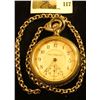 Image 1 : Illinois Watch Co. 17 jewels pocket watch, serial # 1536395, Grade 61, estimated manufacture date 19