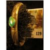 Image 1 : Handmade solid silver and turquoise cuff style bracelet, 31.7 g / 20.3 dwt