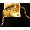 Image 2 : Heavy, large box link bracelet, sterling, marked 925, 7  long closed, 15 g / 9.6 dwt