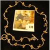 Image 1 : Half circle beaded link necklace, 18  when closed, marked 925 MEXICO, 33.0 g / 21.3 dwt, unique desi