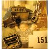 Image 2 : (4) assorted sterling charms – a cabin, a cactus, an Indian headdress and a typewriter. Sounds like 