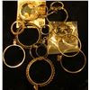 Image 1 : (13) sterling coin bezels, assorted sizes from half dime or three pence to silver eagle, 45.9 g / 29