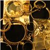 Image 2 : (13) sterling coin bezels, assorted sizes from half dime or three pence to silver eagle, 45.9 g / 29