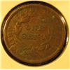 Image 2 : 1839 Large Cent, F/VF, value F = $32, VF = $50