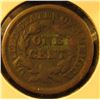 Image 2 : 1849 Large Cent, VG, value $25