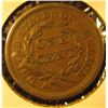 Image 2 : 1855 Large Cent, upright 5’s, VF+, value $45