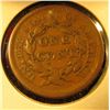 Image 2 : 1856 Large Cent, upright 5, VF, value $40
