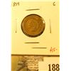 Image 1 : 1859 Indian Head Cent, G, value $15