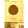 Image 1 : 1879 Indian Cent, F, value $20