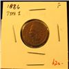 Image 1 : 1886 Type 1 Indian Cent, VF, value $20