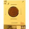Image 1 : 1886 Type 2 Indian Cent, F, value $25