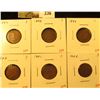 Image 1 : Group of 6 Indian Cents – 1897, 1898, 1899, 1900, 1901 & 1902, all F, group value $30